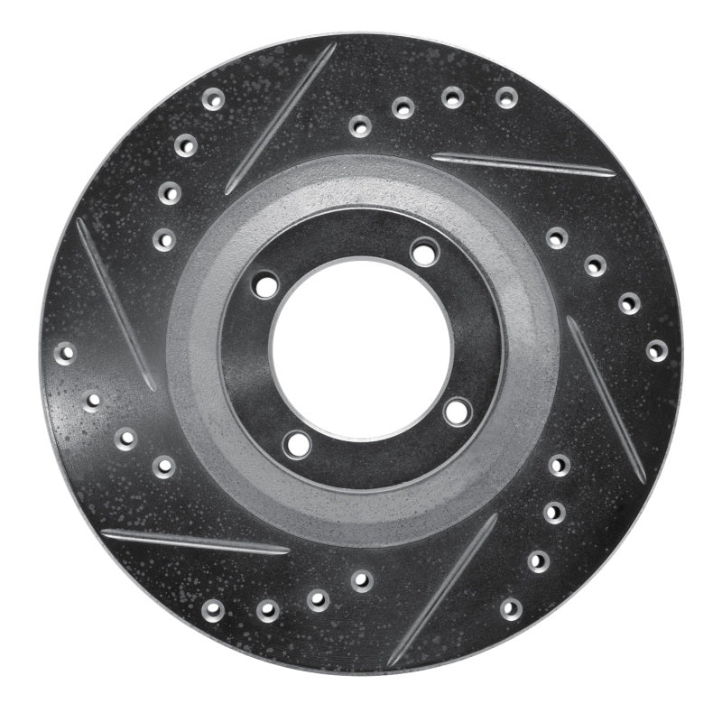 R1 Concepts R1 83-89 Isuzu Impulse Front Left Drilled & Slotted Silver Brake Rotor