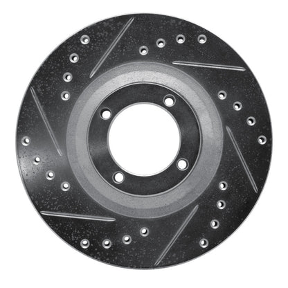 R1 Concepts R1 83-89 Isuzu Impulse Front Left Drilled & Slotted Silver Brake Rotor