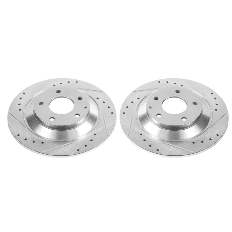PowerStop Power Stop 13-19 Mazda CX-5 Rear Evolution Drilled & Slotted Rotors - Pair