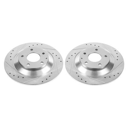 PowerStop Power Stop 13-19 Mazda CX-5 Rear Evolution Drilled & Slotted Rotors - Pair
