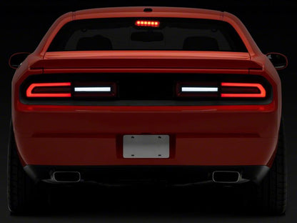 Raxiom 08-14 Dodge Challenger LED Tail Lights- Black Housing Red Lens