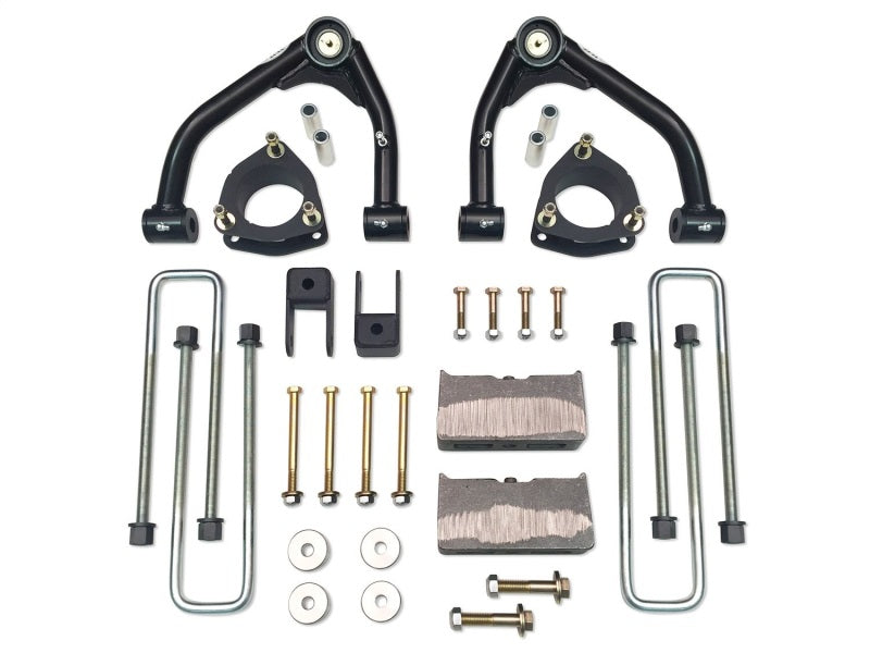 Tuff Country 14-18 Silverado 1500 4wd 4in Lift Kt (Alum/Stmpd 2 Pc Stl Up Cntrl Arm SX8000 Shocks)