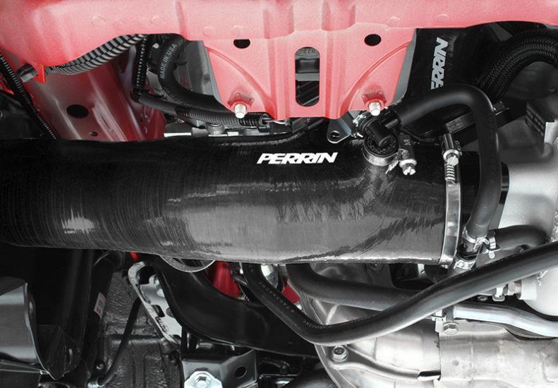 Perrin Performance PERRIN 15-21 Subaru WRX / 14-18 Forester XT Turbo Inlet Hose 3in. w/ Turbo Adapter Flange - Black