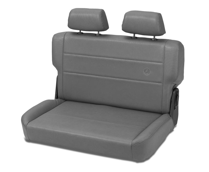 Bestop N-Tumble Seat - 55-83 Jeep Cj5 Fold (All Vinyl Charcoal/Gray)