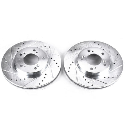 PowerStop Power Stop 97-98 Acura Integra Front Evolution Drilled & Slotted Rotors - Pair