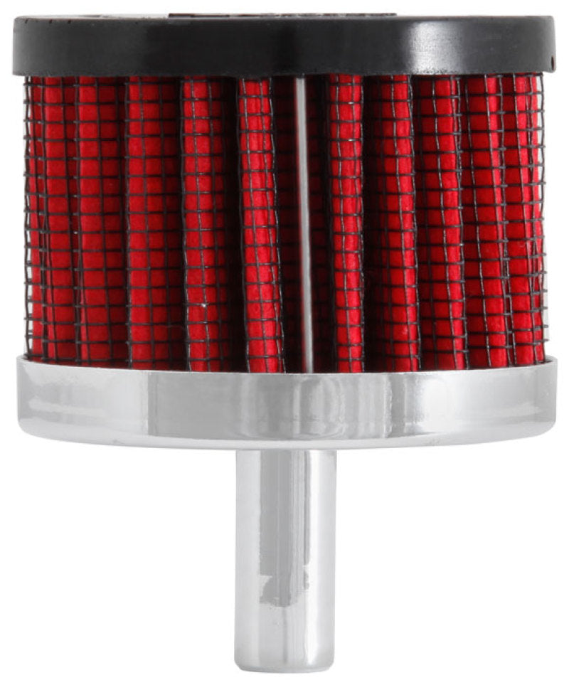 K&N Engineering K&N Steel Base Crankcase Vent Filter 0.375in Vent OD x 2in OD x 1.5in Height