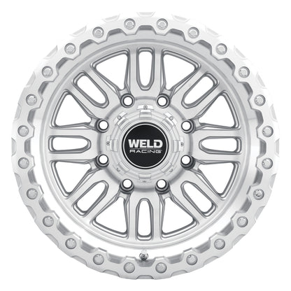Weld Off-Road Swift 17x9in - 8x170 BP - ET-12 - 125.1mm CB - Gloss Silver Machined Wheel & Ring