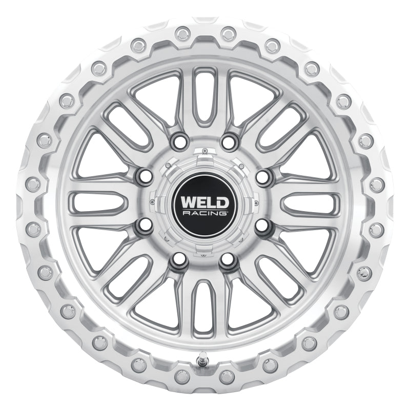 Weld Off-Road Swift 17x9in - 5x114.3 / 5x127 BP - ET-12 78.1mm CB Gloss Silver Machined Wheel & Ring