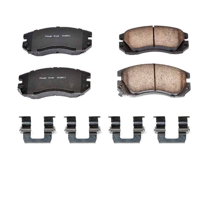 PowerStop Power Stop 91-94 Subaru Legacy Front Z17 Evolution Ceramic Brake Pads w/Hardware