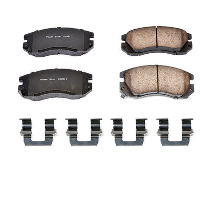 PowerStop Power Stop 91-94 Subaru Legacy Front Z17 Evolution Ceramic Brake Pads w/Hardware