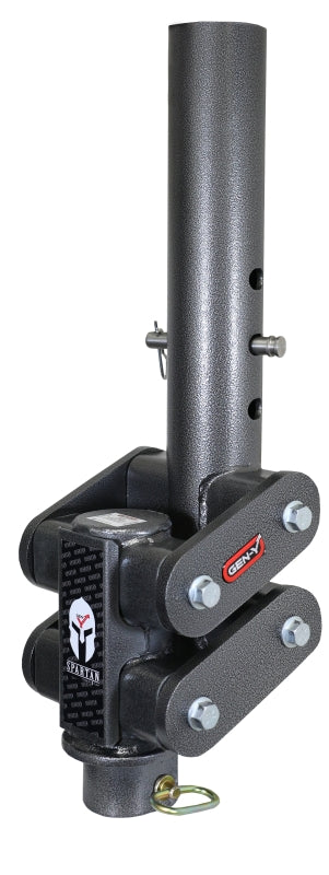 GEN-Y Hitch Gen-Y Spartan Torsion-Flex 5in Offset 4in RD Tube Gooseneck 2-5/16in Coupler Standard Height