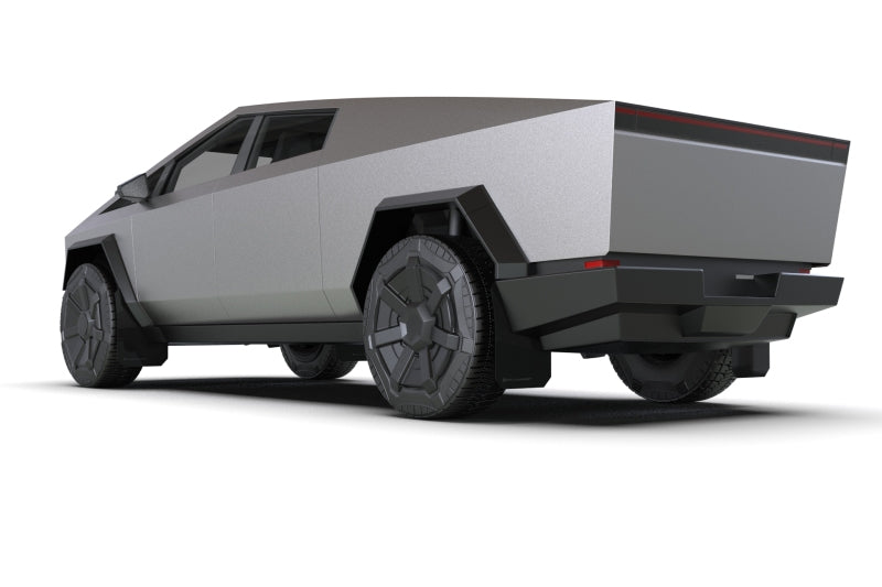 Rally Armor 24-26 Tesla Cybertruck Black UR Mud Flap Metallic Black Logo