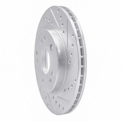 R1 Concepts R1 84-95 Mercedes-Benz 260E Front Right Drilled & Slotted Silver Brake Rotor