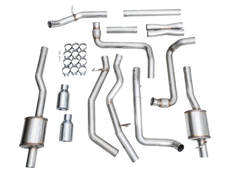 AWE Tuning 2025+ RAM 1500 3.0TT Rebel 0FG Cat-Back Exhaust w/ Chrome Silver Tips