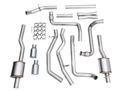 AWE Tuning 2025+ RAM 1500 3.0TT Rebel 0FG Cat-Back Exhaust w/ Chrome Silver Tips