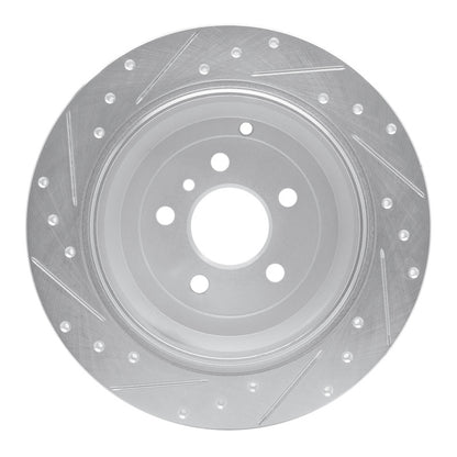 R1 Concepts R1 06-12 Mercedes-Benz ML350 Rear Right Drilled & Slotted Silver Brake Rotor