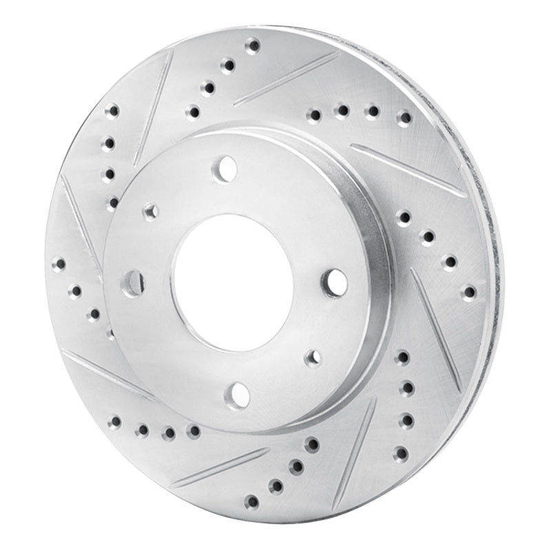 R1 Concepts R1 01-03 Hyundai SONATA Front Left Drilled & Slotted Silver Brake Rotor