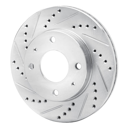 R1 Concepts R1 01-03 Hyundai SONATA Front Left Drilled & Slotted Silver Brake Rotor