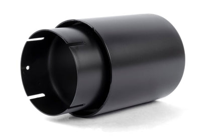 Dinan Double-Walled 4in Clamp-On Exhaust Tip - Black - 4in Outlet / 3.25in Inlet