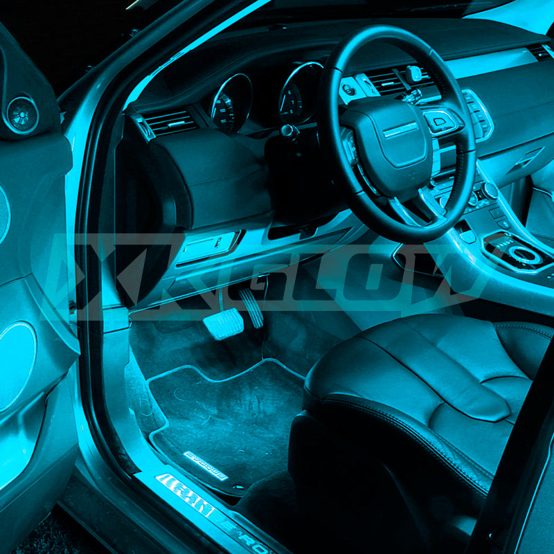 XKGLOW XK Glow Strip Single Color XKGLOW UnderglowLED Accent Light Car/Truck Kit Light Blue - 4x8In
