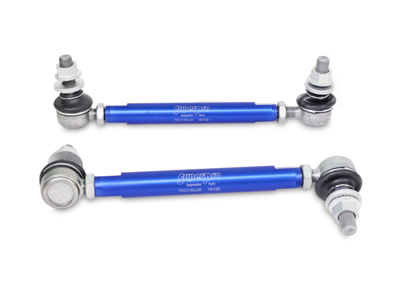 SuperPro 2013 Scion FR-S Base Front HD Adjustable End Link Set (12mm Studs 210mm-260mm Length)