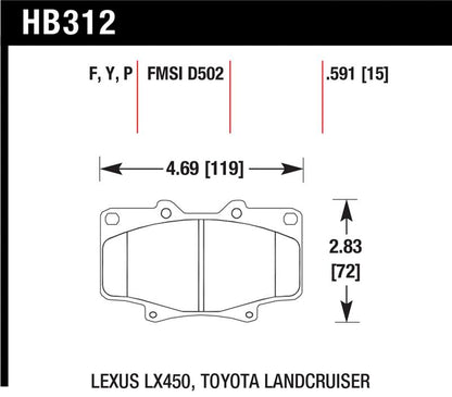 Hawk Performance Hawk HPS Street Brake Pads