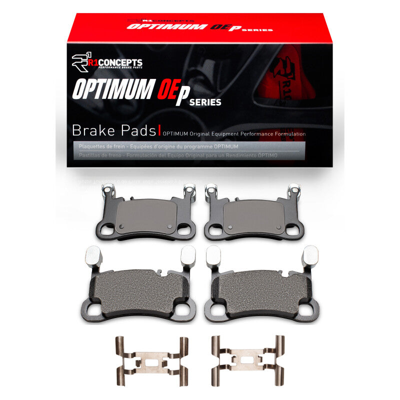 R1 Concepts R1 2019-2023 Porsche Cayenne Rear R1 Optimum OE Pads & Hardware Kit