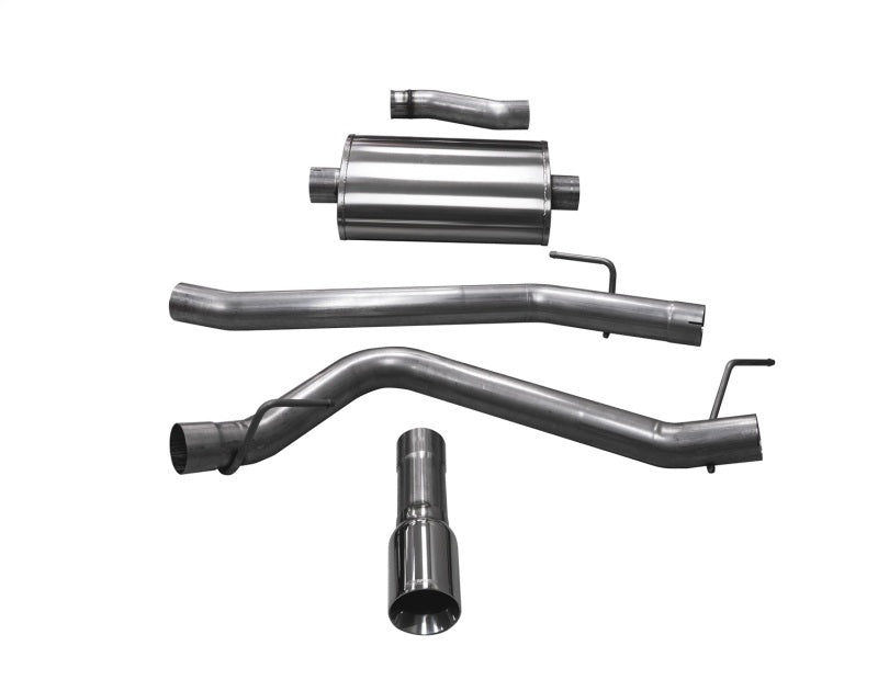 CORSA Performance Corsa 2020-2025 Jeep Gladiator JT 3.6L Single Side Exit Cat-Back Exhaust w/ Single 4in Polished Tip