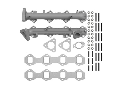 aFe BladeRunner Ported Ductile Iron Exhaust Manifold Ford Diesel Trucks 11-14 V8-6.7L (td)