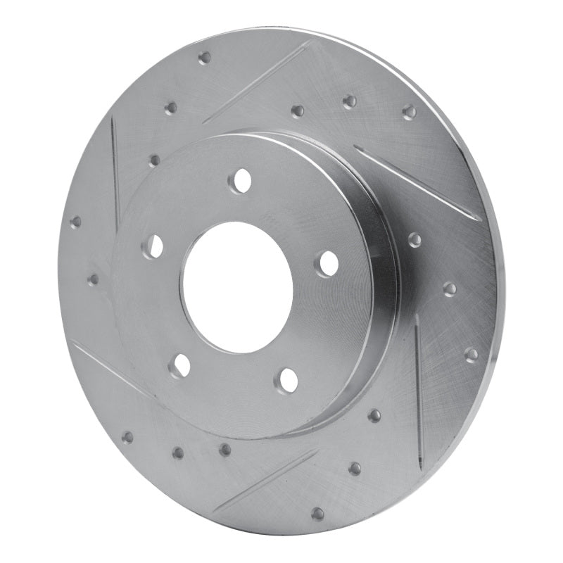 R1 Concepts R1 92-05 Buick LeSabre Rear Left Drilled & Slotted Silver Brake Rotor
