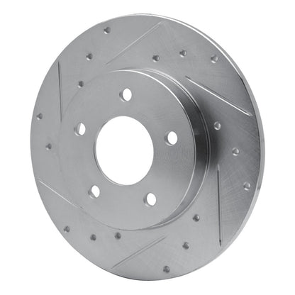 R1 Concepts R1 92-05 Buick LeSabre Rear Left Drilled & Slotted Silver Brake Rotor