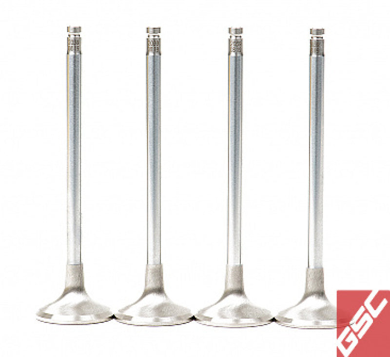 GSC Power Division GSC P-D Honda B-Series B16A/B17A/B18C Chrome Alloy Exhaust Valve 28mm Head - 6mm Stem - Set of 8