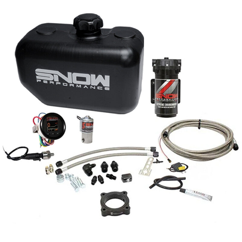 Snow Performance 15-17 Mustang EcB Stg 2 Boost Cooler Water Injection Kit (SS Braid Line & 4AN)