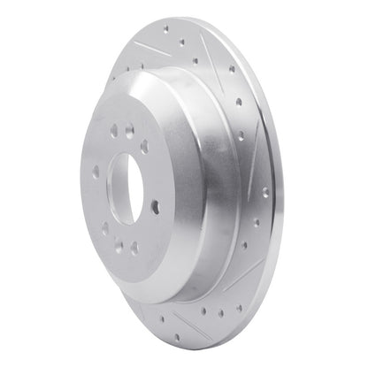 R1 Concepts R1 09-10 Kia BORREGO Rear Right Drilled & Slotted Silver Brake Rotor