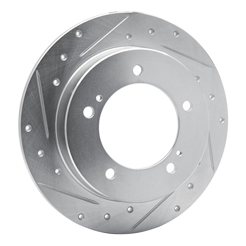 R1 Concepts R1 83-98 Chevrolet Tracker Front Right Drilled & Slotted Silver Brake Rotor
