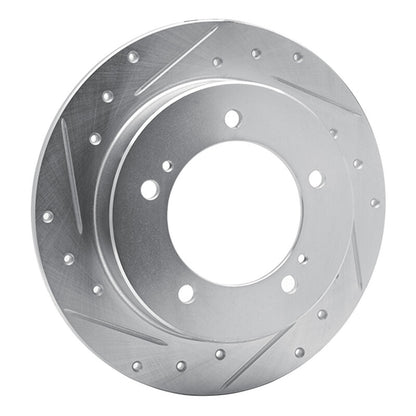 R1 Concepts R1 83-98 Chevrolet Tracker Front Right Drilled & Slotted Silver Brake Rotor