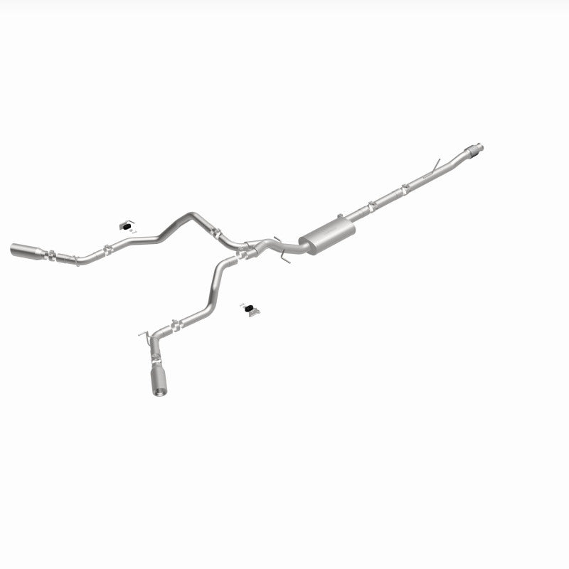 MagnaFlow 2019 Chevy Silverado 1500 V8 5.3L Street Series Dual Split Exit Exhaust w/ Polished Tips