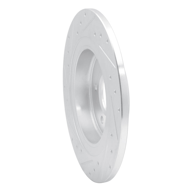 R1 Concepts R1 16-18 Buick Envision Rear Right Drilled & Slotted Silver Brake Rotor