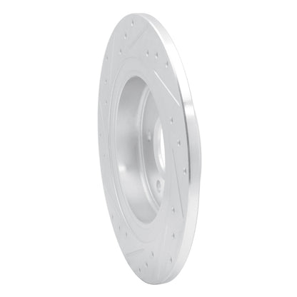 R1 Concepts R1 16-18 Buick Envision Rear Right Drilled & Slotted Silver Brake Rotor