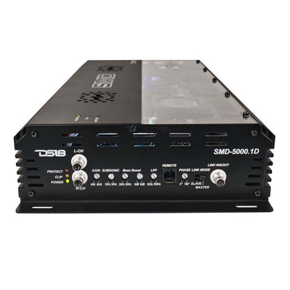 DS18 Steave Meade Colab 1-Channel Amp Class D 5000/1ohm 3500/2ohm 2000/4ohm Watts LED Lights