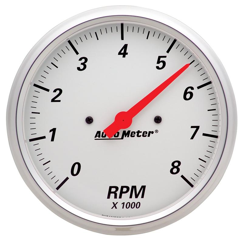 Autometer Arctic White 3 1/8in 120 mph electric Speedometer Programmable w/ LCD