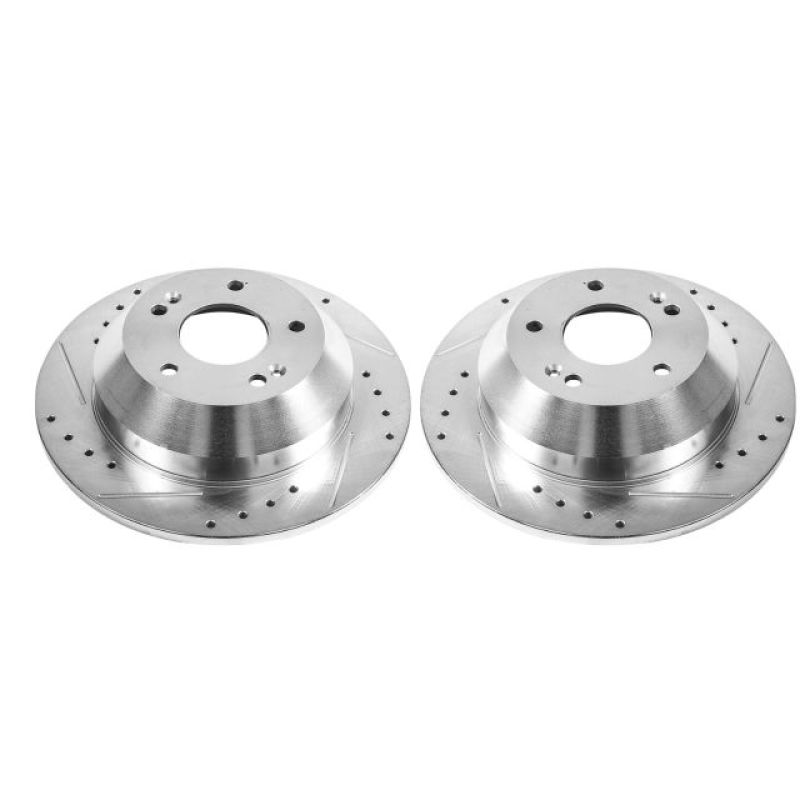 PowerStop Power Stop 10-18 Hyundai Santa Fe Rear Evolution Drilled & Slotted Rotors - Pair