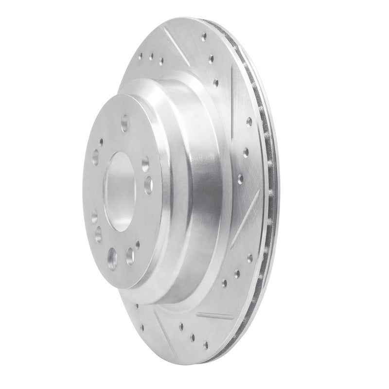 R1 Concepts R1 2005-2012 Acura RL Rear Right Drilled & Slotted Silver Brake Rotor