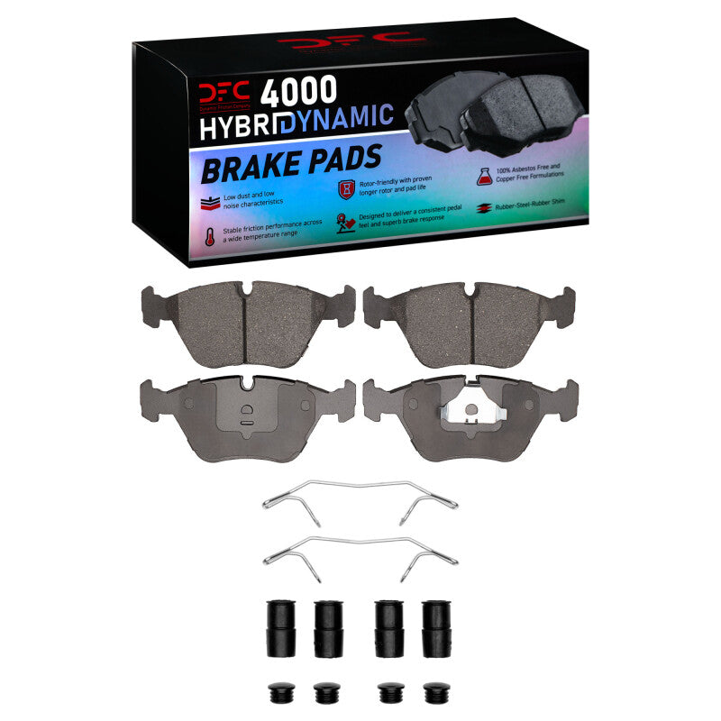 DFC 89-91 Audi 100 Front 4000 HybriDynamic Brake Pads and Hardware Kit