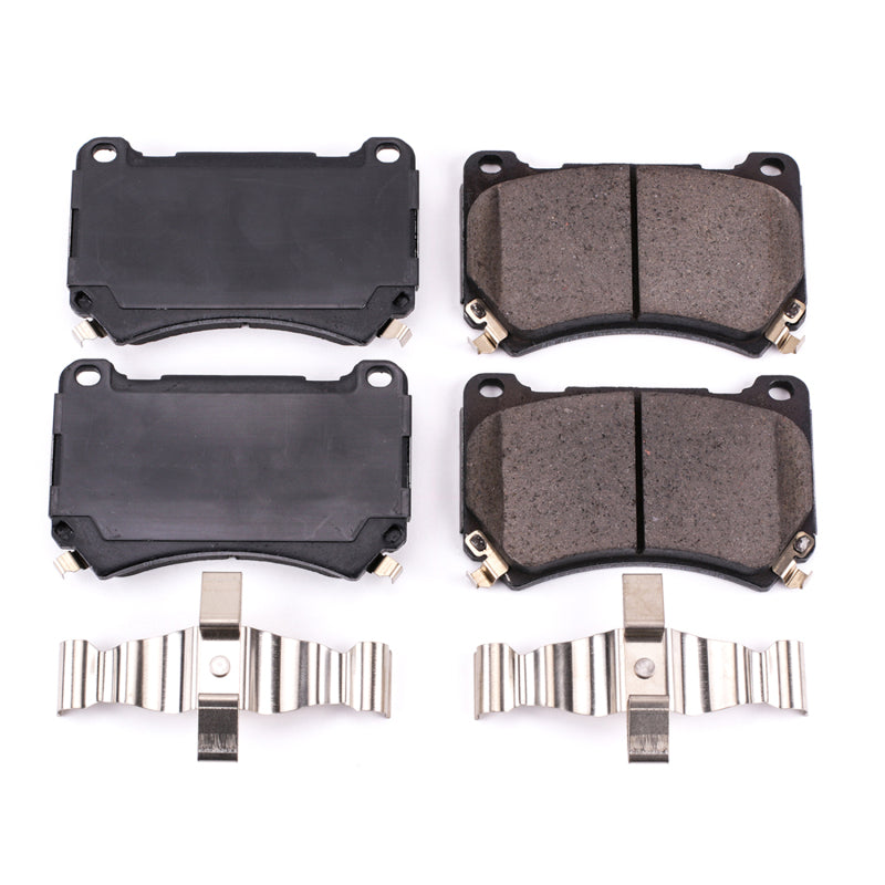 PowerStop Power Stop 2011 Hyundai Equus Front Z17 Evolution Ceramic Brake Pads w/Hardware