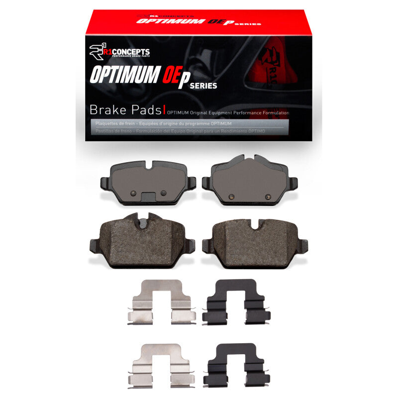 R1 Concepts R1 05-16 BMW 120i (Mexico) Rear Optimum OE Pads & Hardware Kit