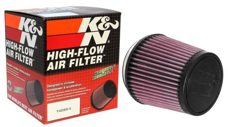 K&N Engineering K&N Universal Air Filter 4in Flange / 5-3/8 in Base / 4-1/2in Top / 5in Height