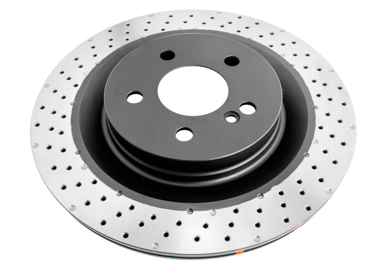 DBA 2008 Mercedes-Benz C63 AMG (w/Iron Rotor) Rear 4000 Series Drilled Rotor