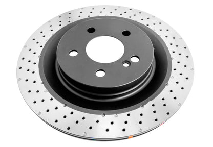 DBA 2008 Mercedes-Benz C63 AMG (w/Iron Rotor) Rear 4000 Series Drilled Rotor
