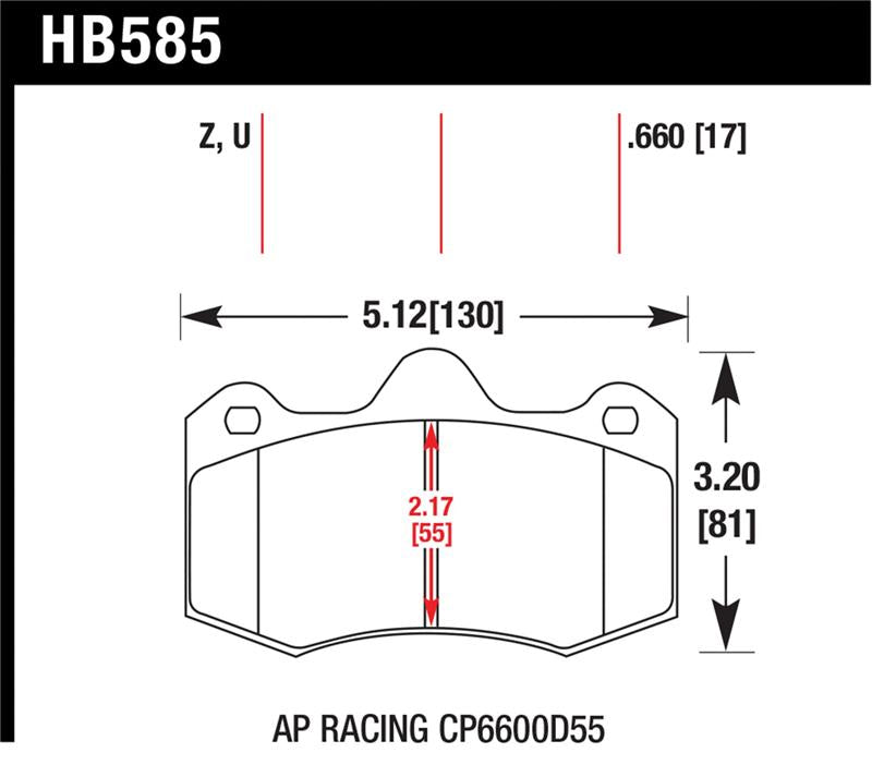 Hawk Performance Ceramic Street Brake Pads